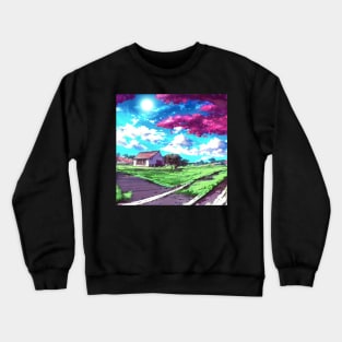 Anime Style Landscape Crewneck Sweatshirt